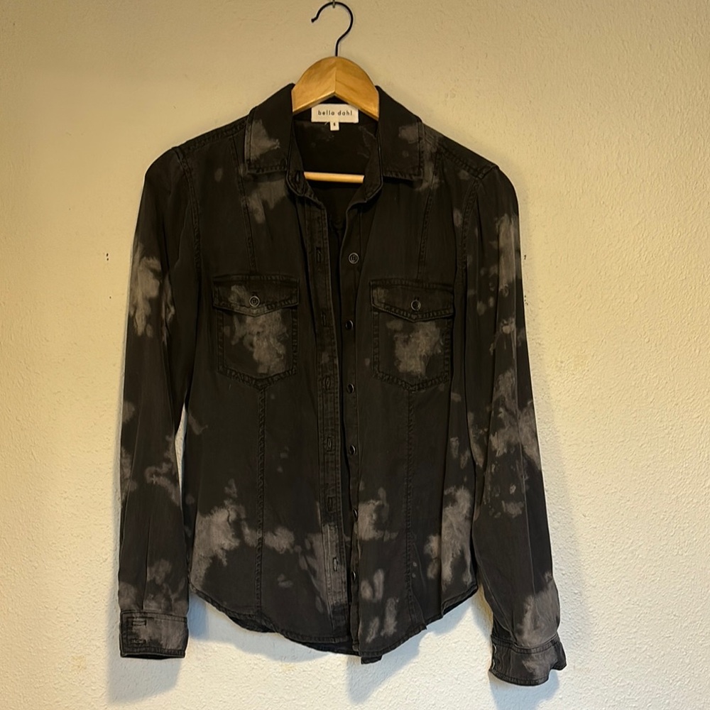 Bella Dahl Black Long Sleeve Button Down Shirt